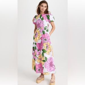 Banjanan Valeria Long Dress Puffy Sleeves